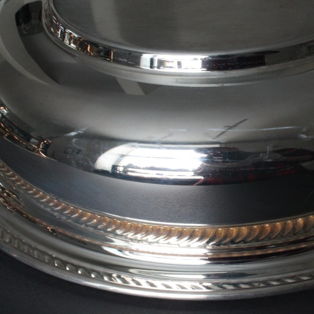[RIDEAU PLATE] Lidded Silver Serving Tray with and Glass Dish - Picture 7 of 17